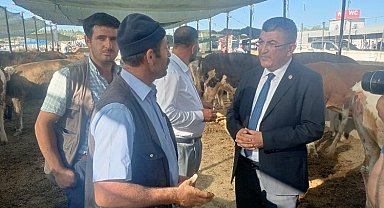 Konya Milletvekili Ekici'ye kurban pazarında dert yandılar