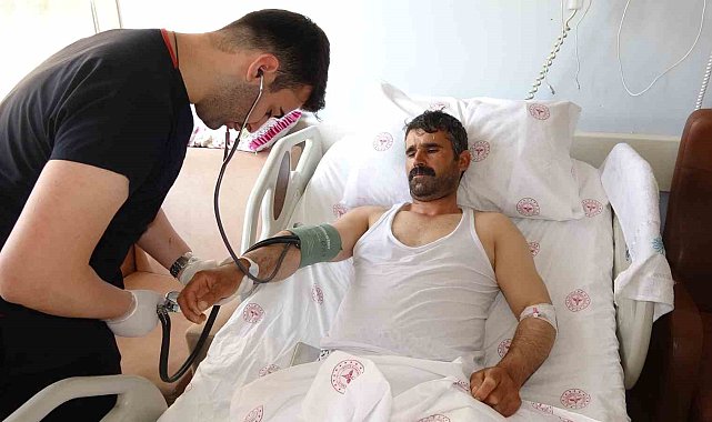 Kurbanlık seçerken hayvan tepti: Ambulans helikopterle Van'a getirildi