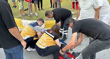 Kuşadası'nda motosiklet kazası: 1 ağır yaralı