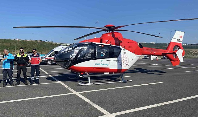 Kuzey Marmara'ya helikopter indi, gören dönüp bir daha baktı