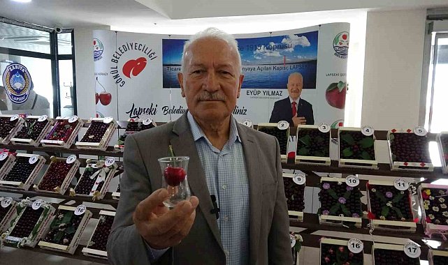Lapseki'nin bardağa sığmayan şampiyon kirazı belli oldu