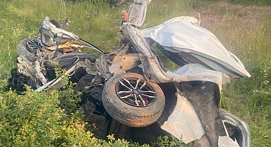 Malatya'da kontrolden çıkan araç şarampole devrildi: 1 ölü 5 yaralı