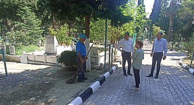 Manisa mezarlıklarına bayram hassasiyeti