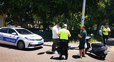 Marmaris'te kasksız trafiğe çıkanlara ağır cezalar yazılıyor
