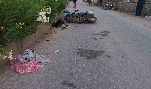 Marmaris'te motor kazası: 1 ölü