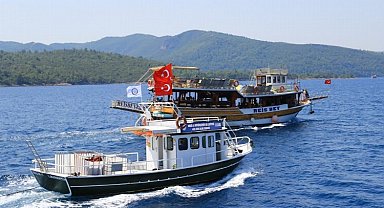 Muğla 7 atık alım teknesiyle bayrama hazır