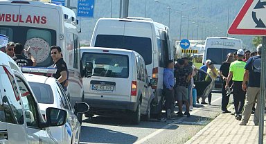 Muğla'da zincirleme kaza: 2 yaralı
