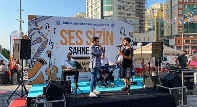 Müzik Günü’nde mikrofon Bursalılarda