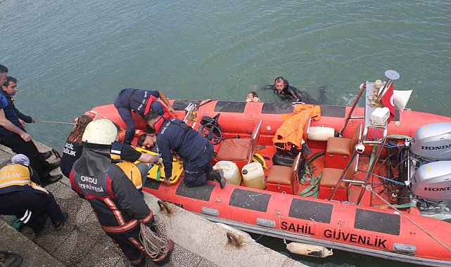Ordu'da denize atlayan şahıs kurtarıldı