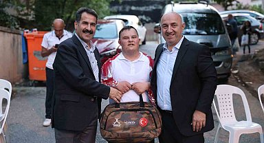 Özel birey Enes'in askerlik hayali gerçek oldu