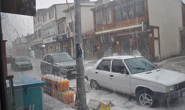 Pasinler'de dolu hayatı felç etti