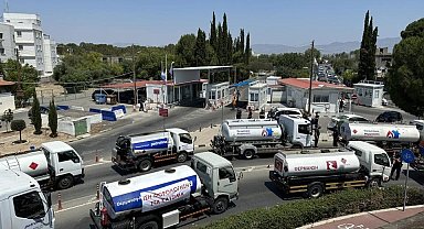 Rum akaryakıt istasyonları KKTC'den yakıt alınmasını protesto etti