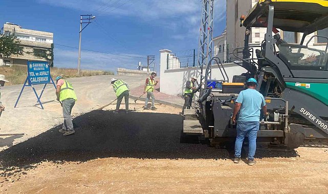 Şahinbey'de havalar ısında asfalt çalışmaları hız kazandı