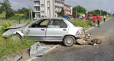 Samsun'da iki otomobil çarpıştı: 2 yaralı