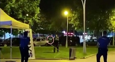 Şehrin göbeğinde eline bıçağı aldı, ortalığı birbirine kattı