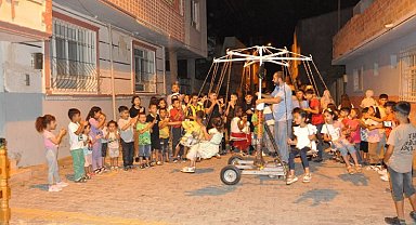 Sınır ilçesindeki çocuklara dönen salıncak sürprizi