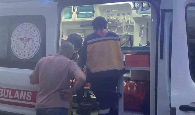 Su soğutma tesisatı yaparken çıkan yangında bir işçi yaralandı