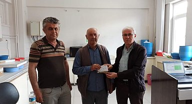 Sungurlu'da ilk arpa ürünü borsaya geldi