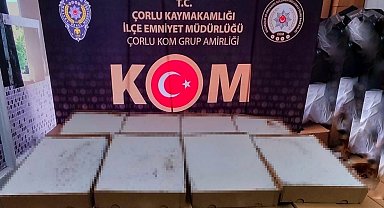 Tekirdağ'da 83 bin makaron ele geçirildi