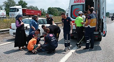 TEM Otoyolu'nda zincirleme kaza: 3 yaralı
