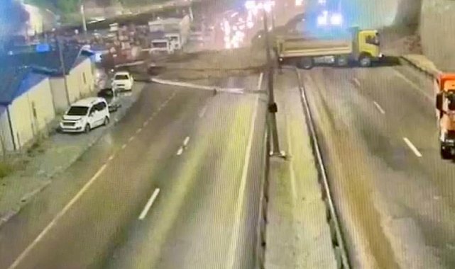 Trabzon-Gümüşhane karayolu işte böyle trafiğe kapandı