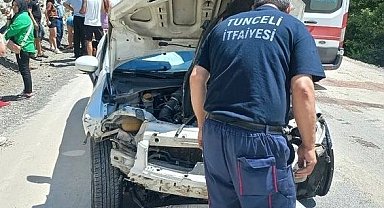 Tunceli'de kaza: 3 yaralı