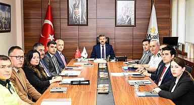 Uşak'ta trafik güvenliği toplantısı gerçekleştirildi