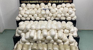 Van'da İHA destekli operasyon: 340 kilo uyuşturucu ele geçirildi