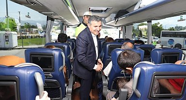 Vatandaşları memleketlerine Vali Atay uğurladı