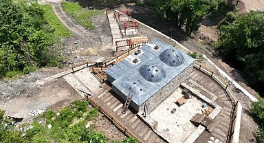 Yukarı Ulaşlı'da hamam restorasyonu son aşamada