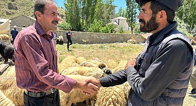 Yüksekova'da kurbanlık satışları devam ediyor