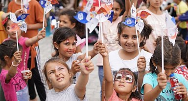 Adıyaman Konteynır Kent'teki çocuklara ILO morali