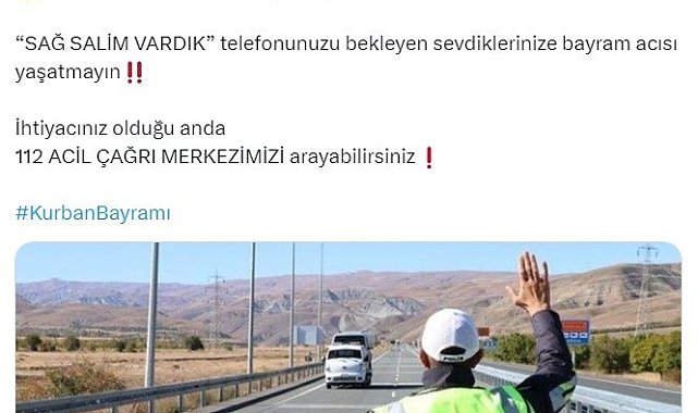 Bakan Yerlikaya: "Lütfen trafik kurallarına uyalım, dikkatli olalım"