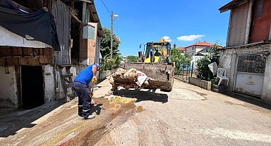 Başiskele'de kurban atıkları anında toplandı