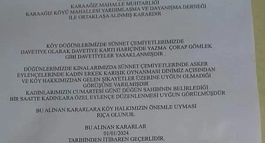 Bursa'daki Bir Köyde Kadın ve Erkeklerin Bir Arada Eğlenmesi Düğünlerde Yasaklandı
