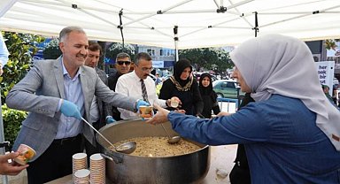 Bursa İnegöl'de kazanlar 'bereket' için kaynadı