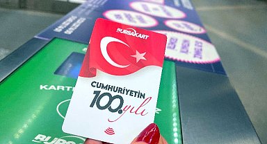 Bursa'da 100. yıla özel ulaşım kartı