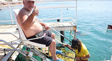 Engellilere plajda engel yok!