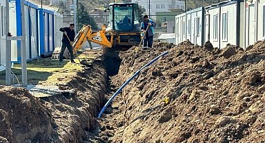 GASKİ'den depremzede ilçelerde altyapıyı iyileştirmeye devam