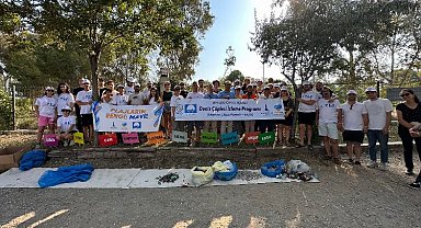 Gençlerden deniz çöpü izleme etkinliği