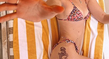 Gigi Hadid, ejderha dövmesi yaptırdı
