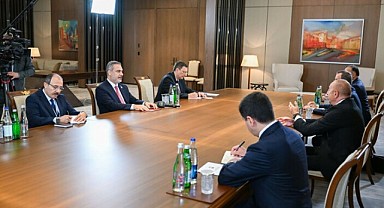 Hakan Fidan, Bakü'de İlham Aliyev ile görüştü