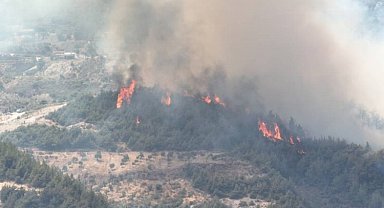 Hatay Antakya'daki yangına müdahale sürüyor