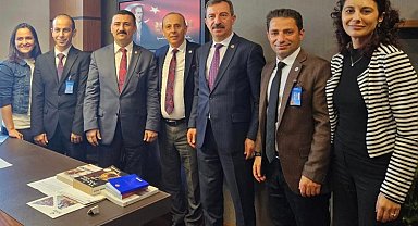 İYİ Partili Milletvekili Türkoğlu TÜSÇAD'ı kabul etti