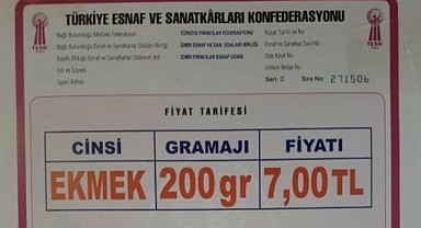 İzmir'de ekmek 7 lira oldu