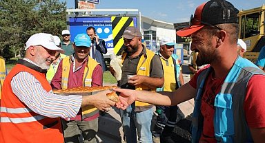 Kayseri Kocasinan'da Oto Galericiler'e asfalt dopingi