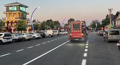 Kocaeli'de Karamürsel'in yol çizgileri de çekildi