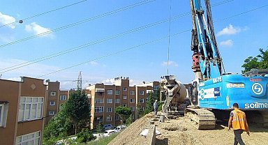 Kocaeli'de 'Yuvam Akarca'da 86 adet fore kazık çakıldı