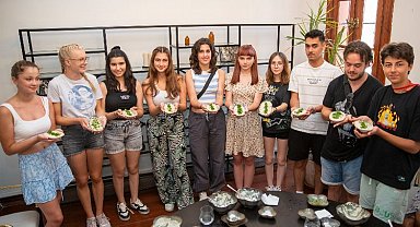 Konuk öğrenciler Gastronomi Konağı'nda