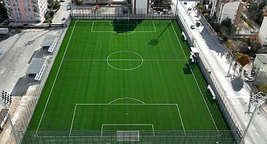 Konya Selçuklu'da sentetik çim saha açılışa hazır
